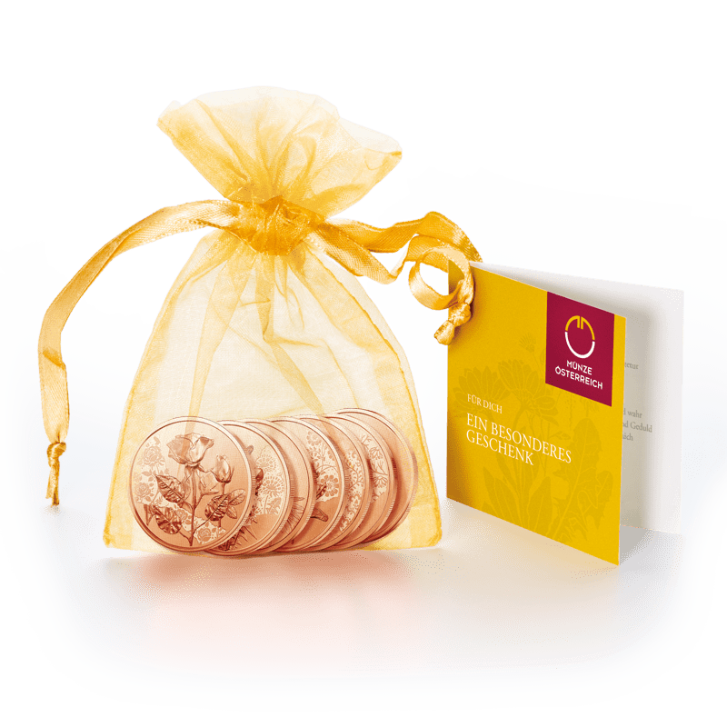 10-Euro-Kupfermünzen Komplettset