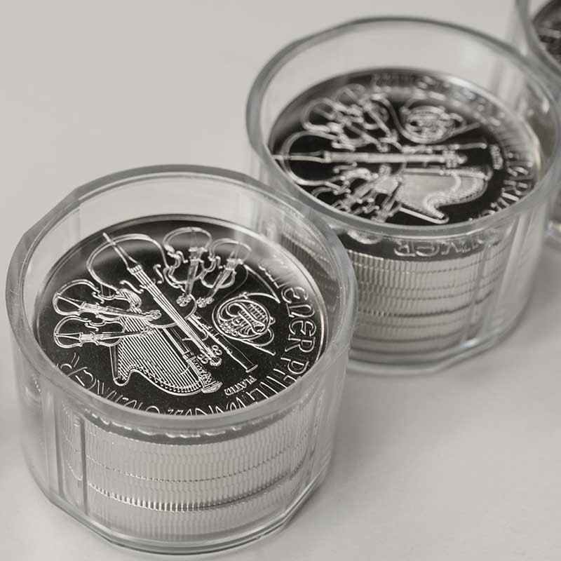 Vienna Philharmonic Coins Platinum in Tubes