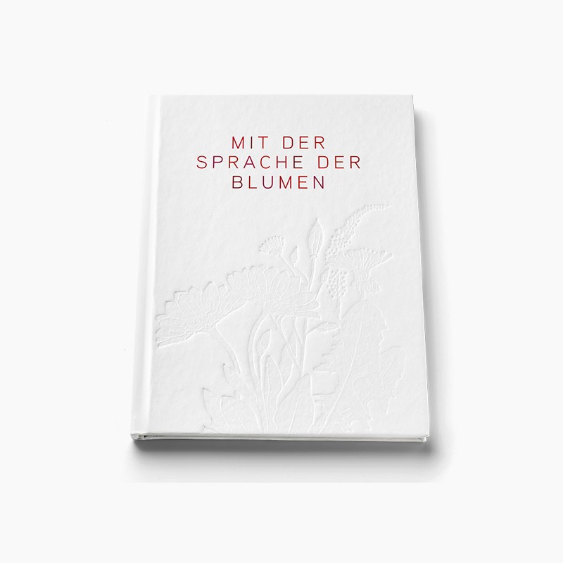 Buch liegend Mit der Sprache der Blumen