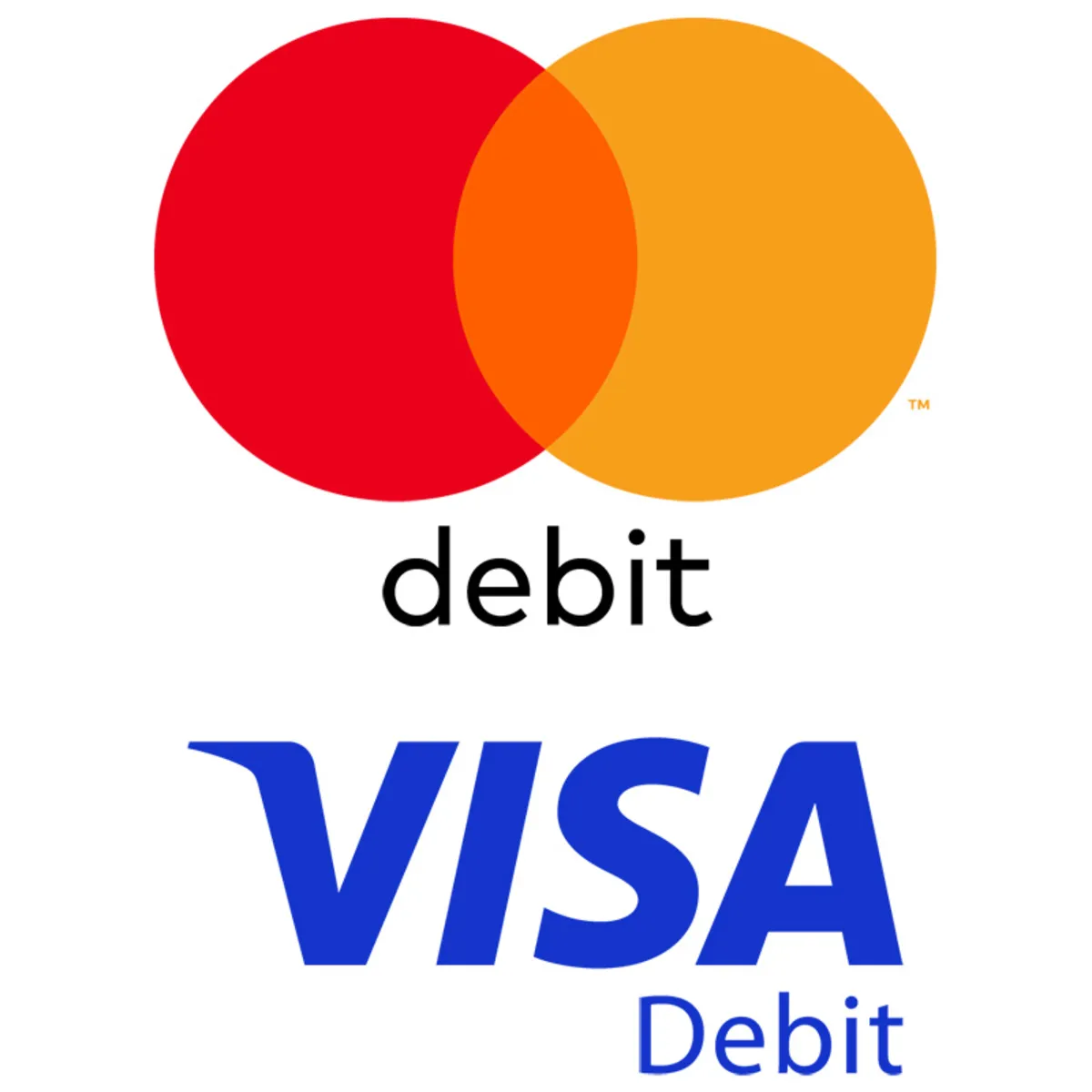 Logo Debitkarte Matercard und Visa