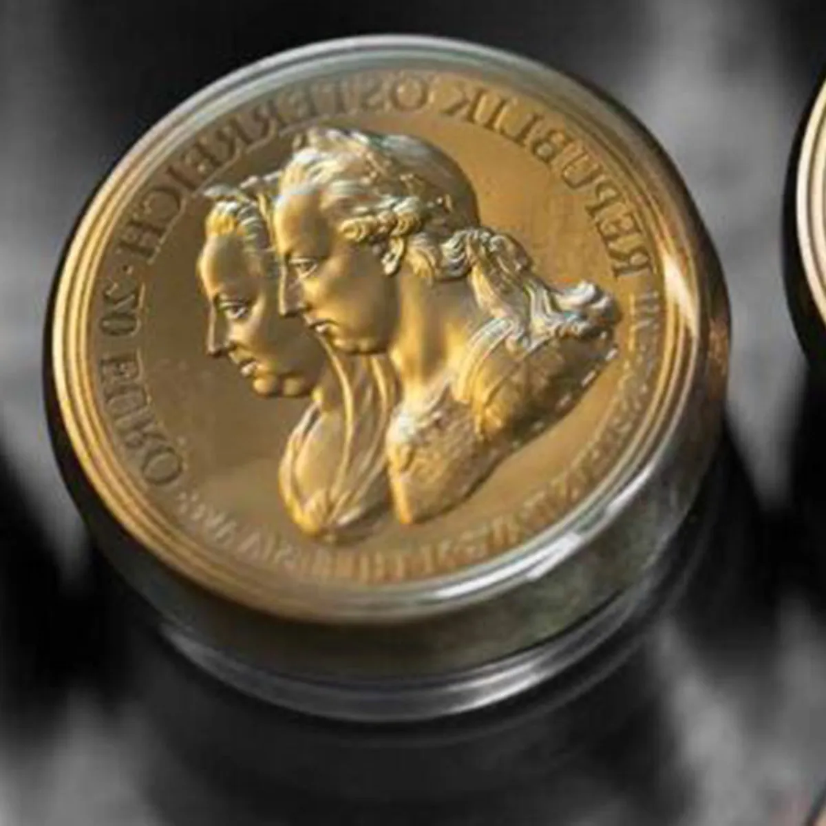 Münzstempel Detailansicht Teaserbilder Maria Theresia