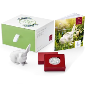 Münze und Hase im Set
