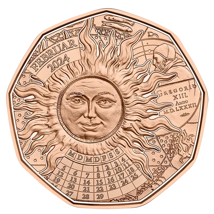 New Year Coin 2024 Lucky Leap in Copper