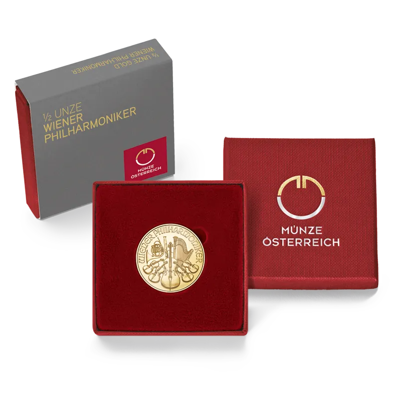 1/2 Unze Feingold im Etui