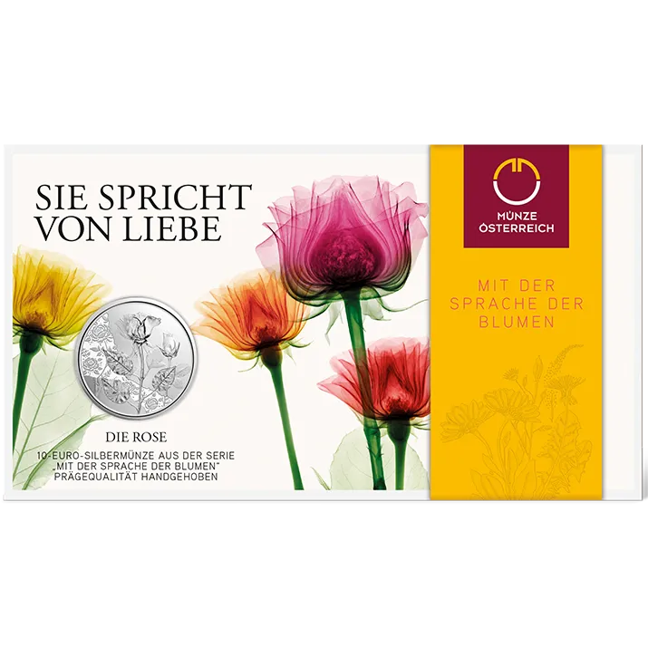 10 Euro Silbermünze Die Rose