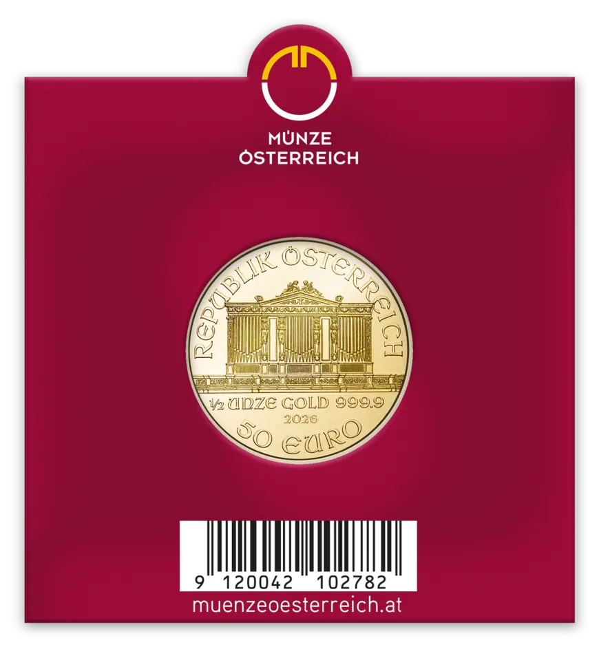 Sichtfenster Philharmoniker Gold 1/2 Unze RV