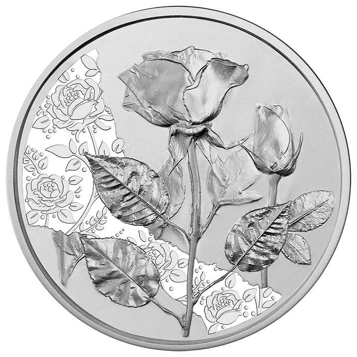 10 Euro Silbermünze Die Rose