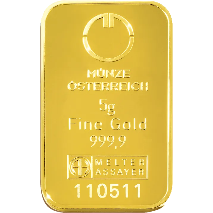 5 gramme gold bar