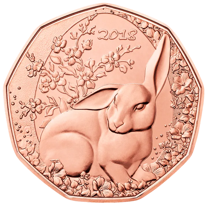 5-Euro Easter Bunny reverse