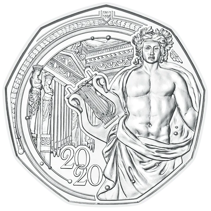 5 Euro Neujahrsmünze 2020 Silber Rückseite