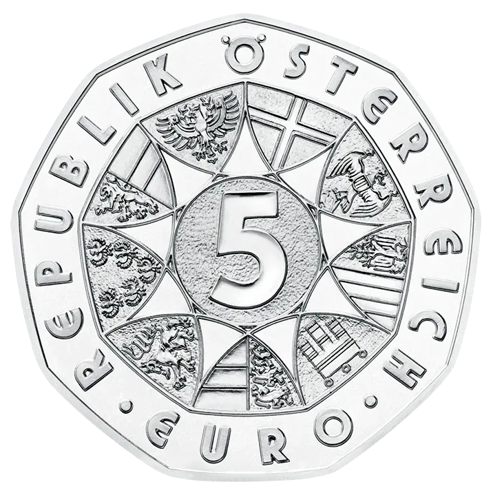 Janus 5 euro coin averse