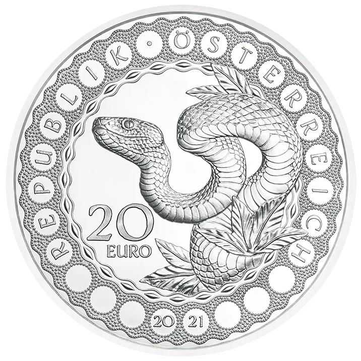 Silbermünze Australien - Schöpferkraft der Schlange