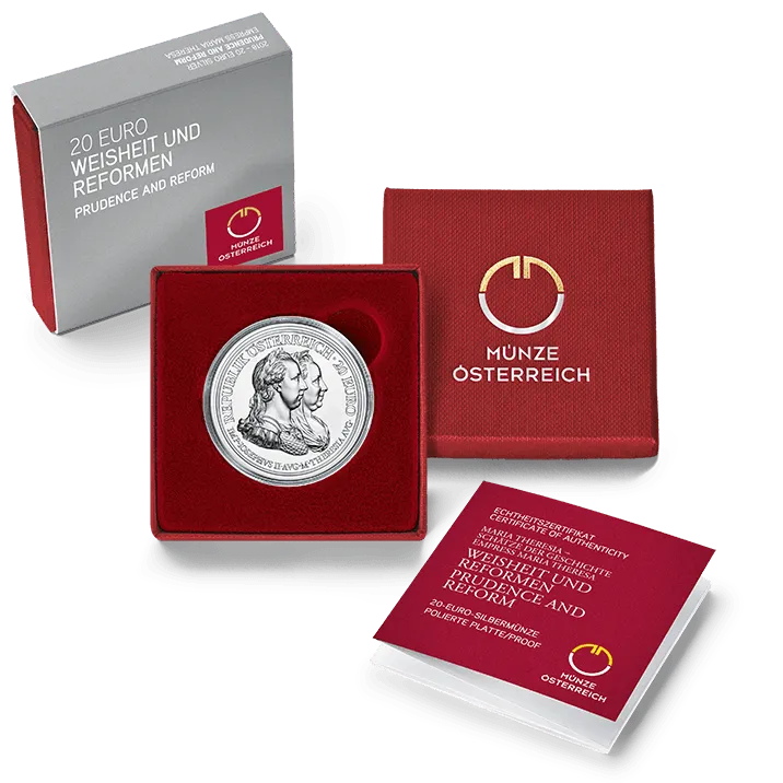 20 Euro Maria Theresia, Weisheit im Etui