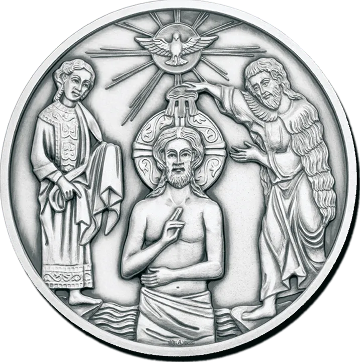 Baptism Medal Silver