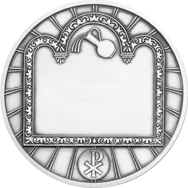Baptism Medal Silver