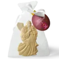 Engel-Anhänger Possaune im Säckchen mit Anhänger aus Messing - Weihnachtsschmuck von Münze Österreich