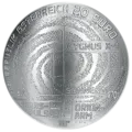 Silbermünze Milchstraße Vorderseite